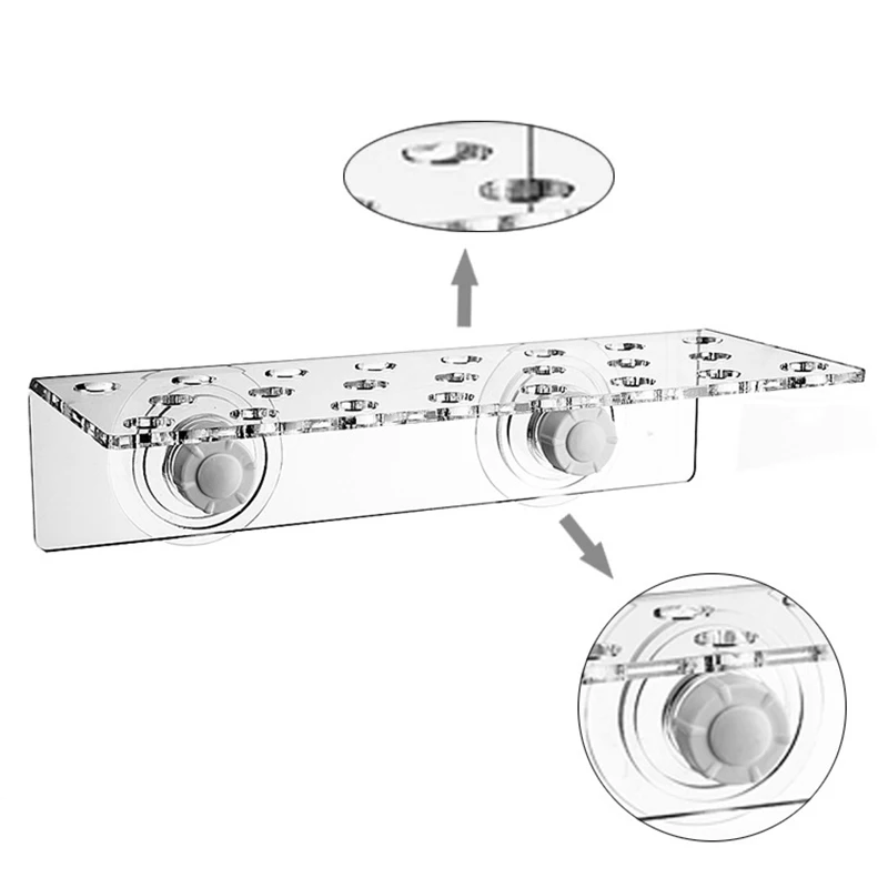 Прозрачный акриловый аквариум кораллы фрагмент полка набор пробок держатель