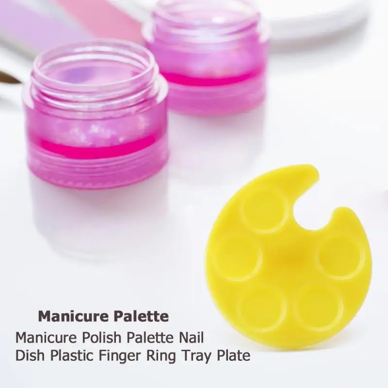 1 шт. маникюрная палитра лаков для ногтей дизайна тарелка пластиковое кольцо на