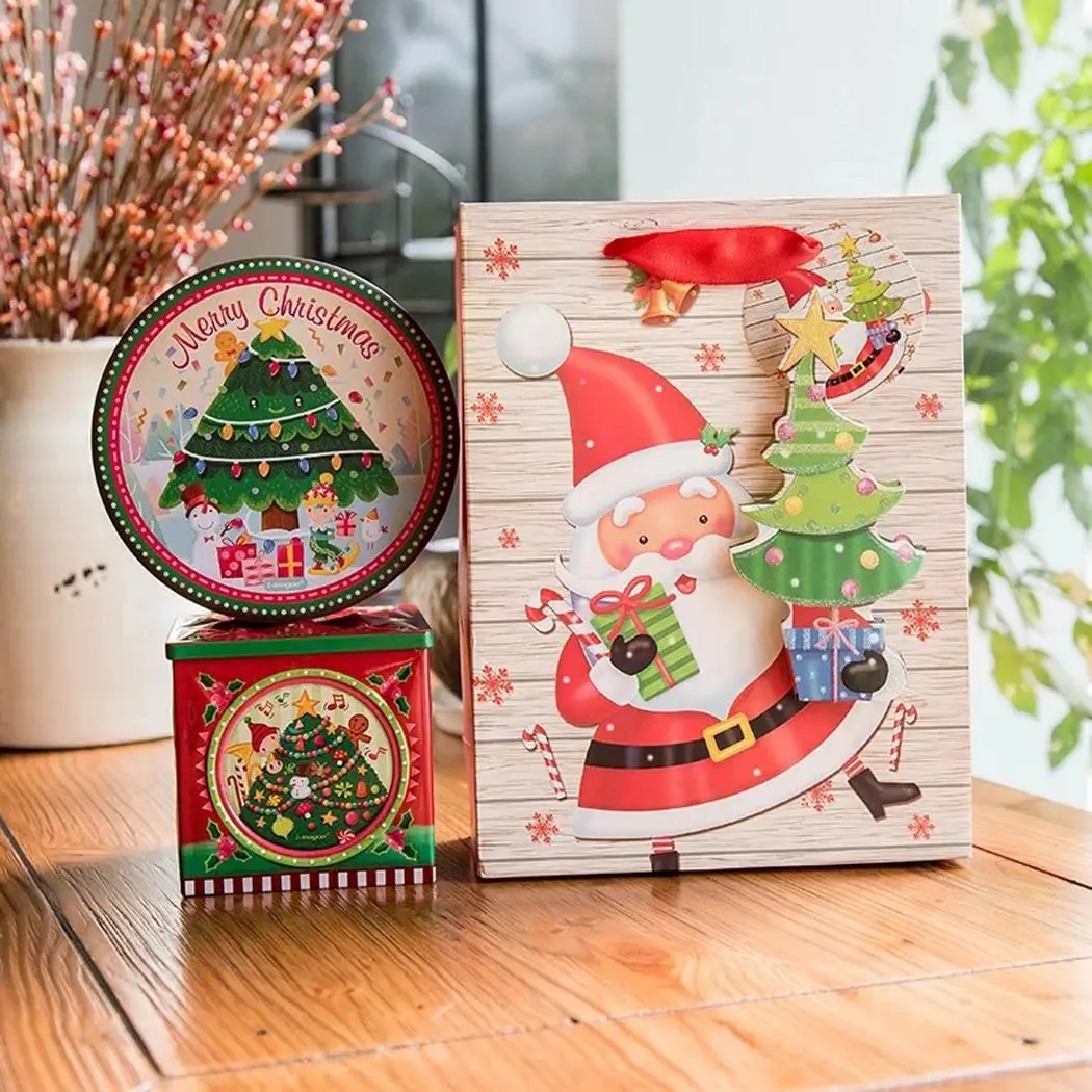 Gift Cartoon Portable Bag Fashion Random Rectangle Paper Tote Christmas | Дом и сад