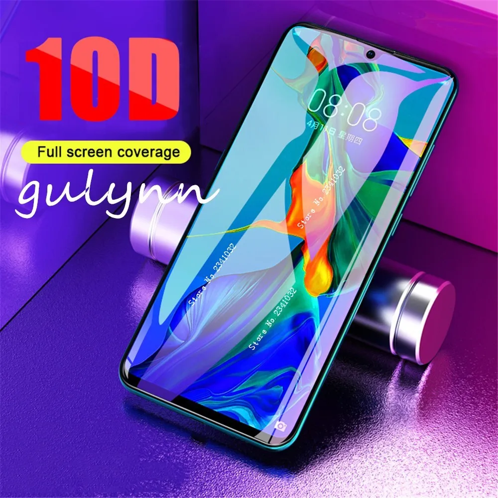 10D полное покрытие закаленное стекло для Huawei P20 P30 Lite Y6 Y7 Honor 8A 8C 9X Pro P smart Защитное Nova