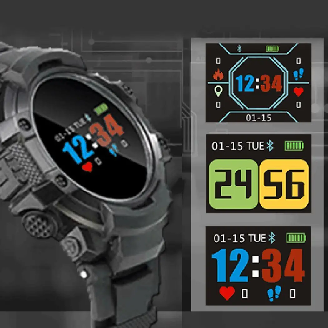 Водостойкие Смарт-часы спортивные часы фитнес-трекер здоровья Heart Rate 3 способа