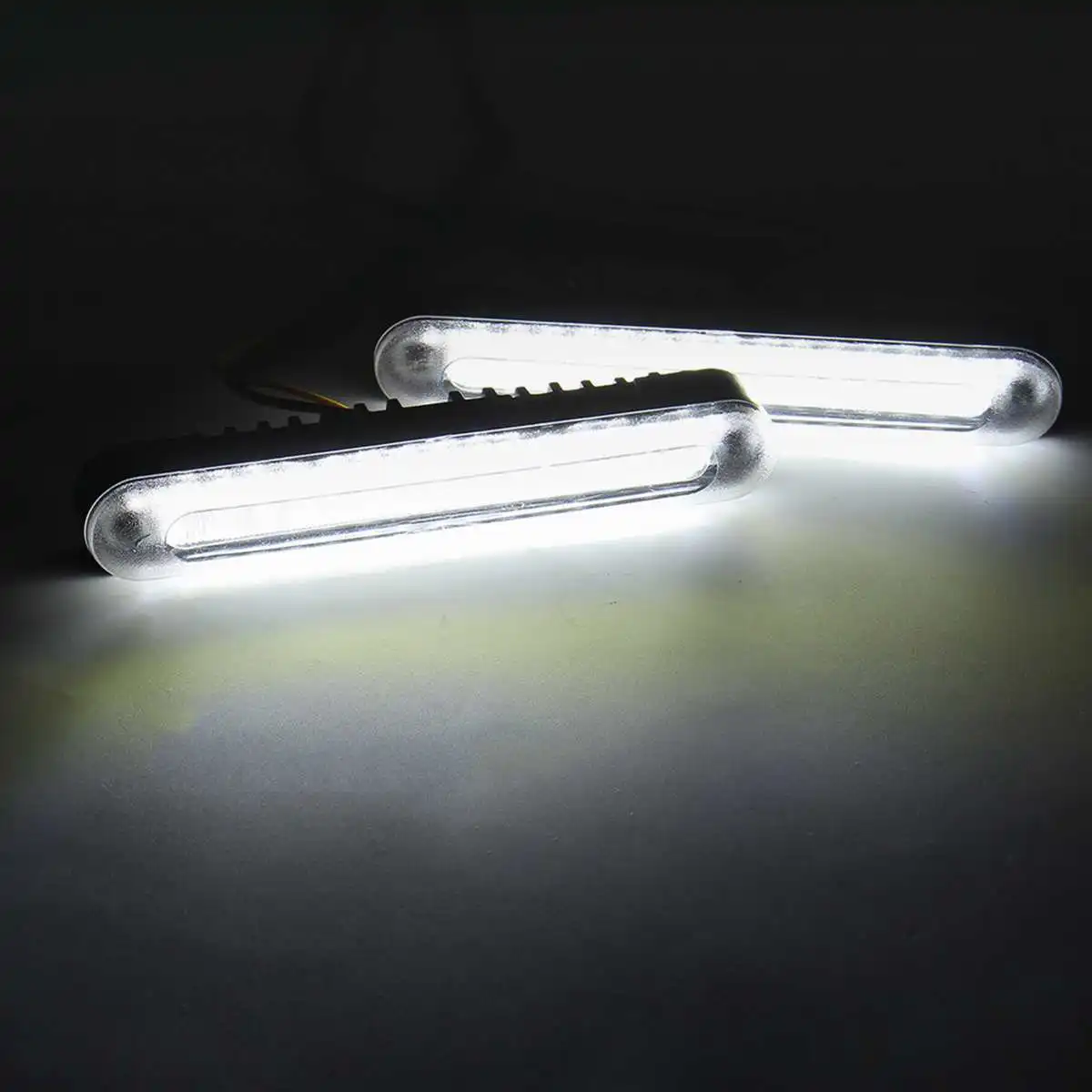 

2x LED Car DRL Day Time Running Light Water Flowing Turn Signal Lamp Waterproof Super Bright Indicators Universal for 12V Cars
