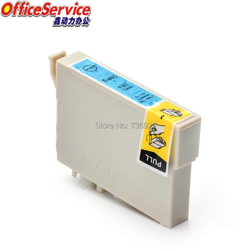 Совместимый чернильный картридж T0801 to T0806 для принтера Epson P50 T59 R265 R270 R285 R290 R360 RX560