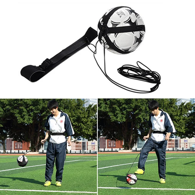 

Soccer Trainer Football Kick Throw Solo Practice Training Aid Control Skills Adjustable Equipment Ball Bags Gift