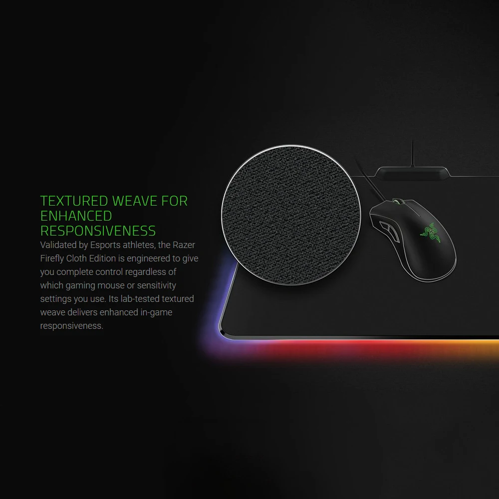 Коврик для мыши Razer игровой проводной с подсветкой USB|Коврики мышей| |