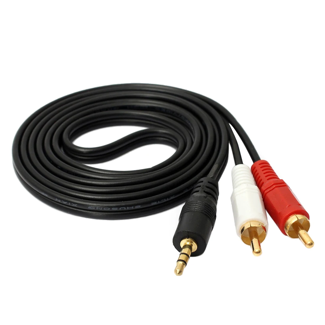 1 5 м Золото 3 мм 1/8 "штекер мини 2 RCA стерео Phono аудио кабель динамика|Кабели USB| |