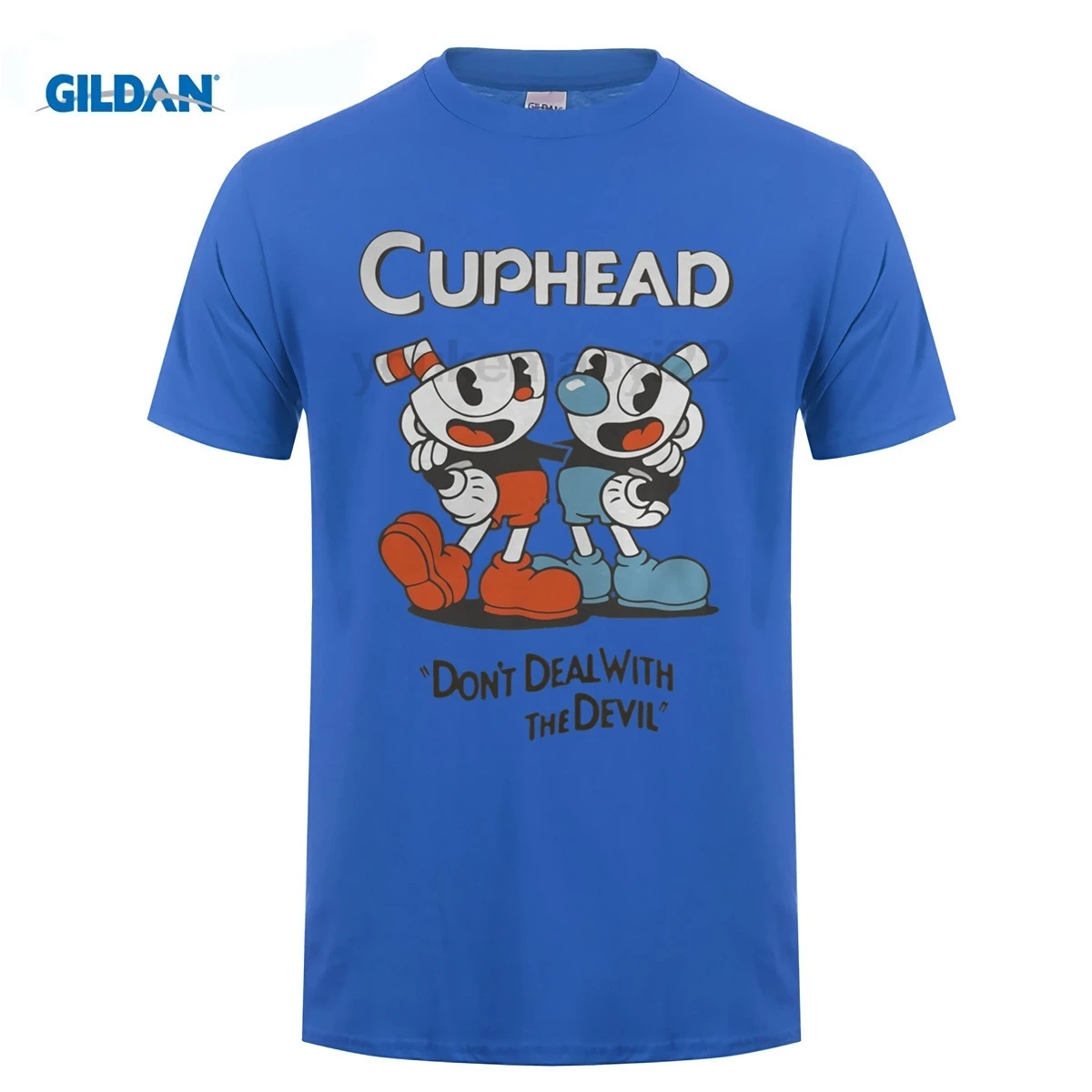 GILDAN Cuphead don't deal with the devil shirtsweatshirttank top хип хоп футболка с коротким рукавом