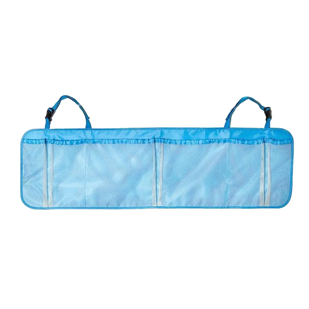 Multi-function Car Backseat Trunk Removable Hanging Storage Large Foldable Mesh Pockets Vehicle Back Seat Organizers Bag (Blue) |