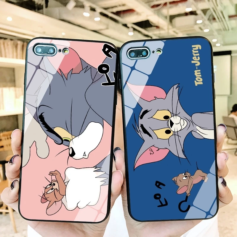 Стеклянный чехол Jack and Tom для Samsung A10 A20 A30 A50 A70 S8 S9 S10 plus e из закаленного стекла |