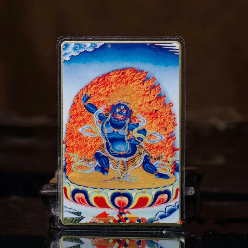 Тибет, буддизм медный амулет thangka подвеска Vajrapani Bodhisattva
