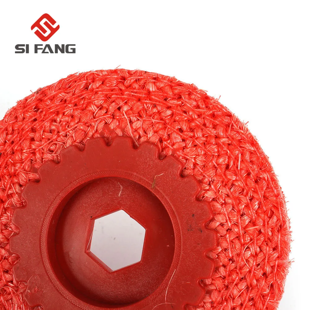 

2/5/10Pcs 4" Rough Hemp Rope Flap Disc Hemp Wheel For 100mm Angle Grinder