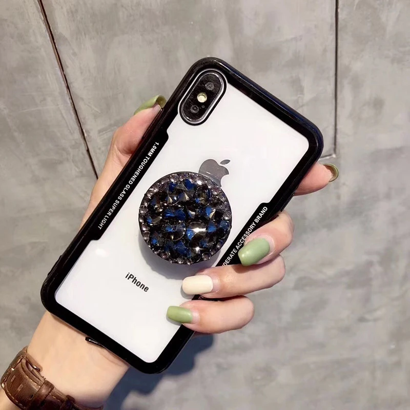 Maxtby Hot Sale Luxury Stylish Rhinestones for iphoneXs Mobile Phone Case with Dirt-resistant Stand Holder iphone 7 Plus | Мобильные