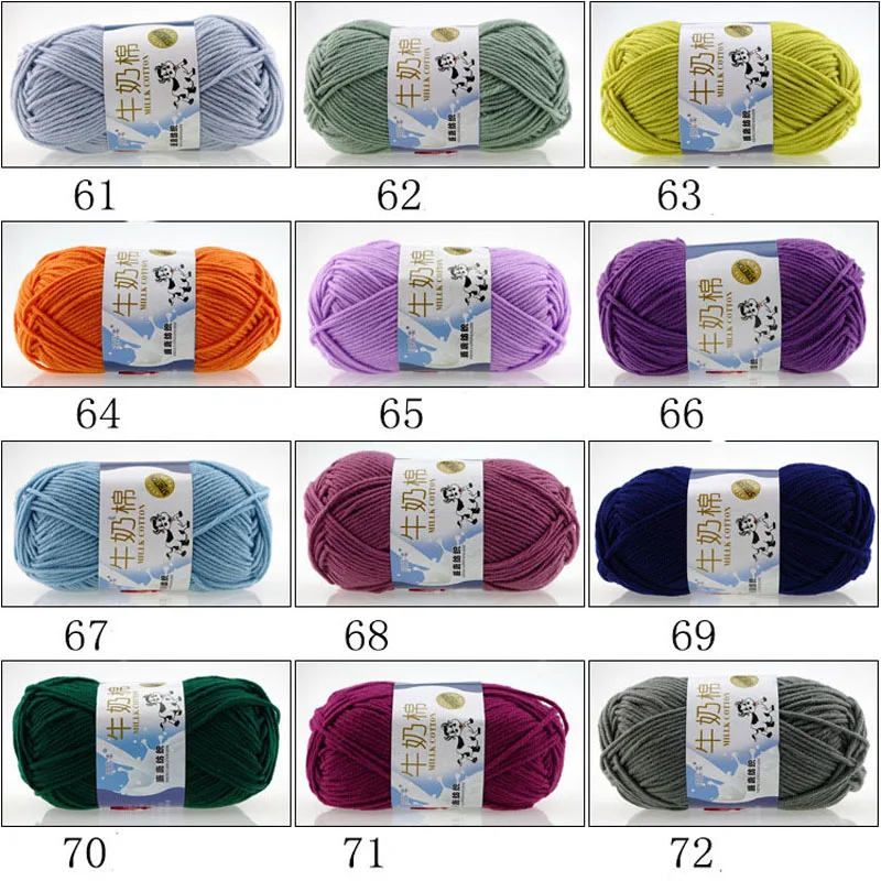 

10 Pcs / Lot Warm DIY Natural Milk Cotton Yarn Baby for Knitting Baby Children Hand Knitted Yarn Knit Blanket Crochet thick Yarn