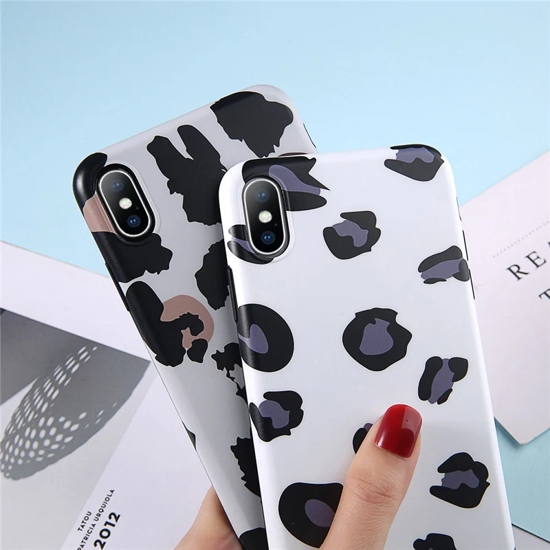 Lovebay чехол для телефона iPhone 6 6s 7 8 Plus X XR XS Max Модный Леопардовый принт цветной