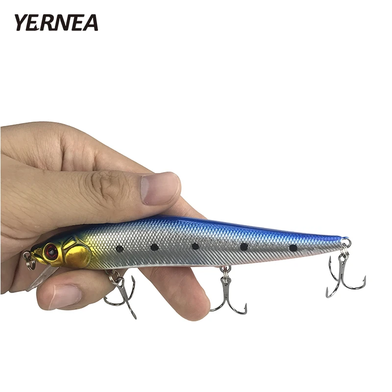 Yernea 1 шт. 14 см 22 4 г блесна рыболовные приманки 5 цветов воблеры 3D глаза