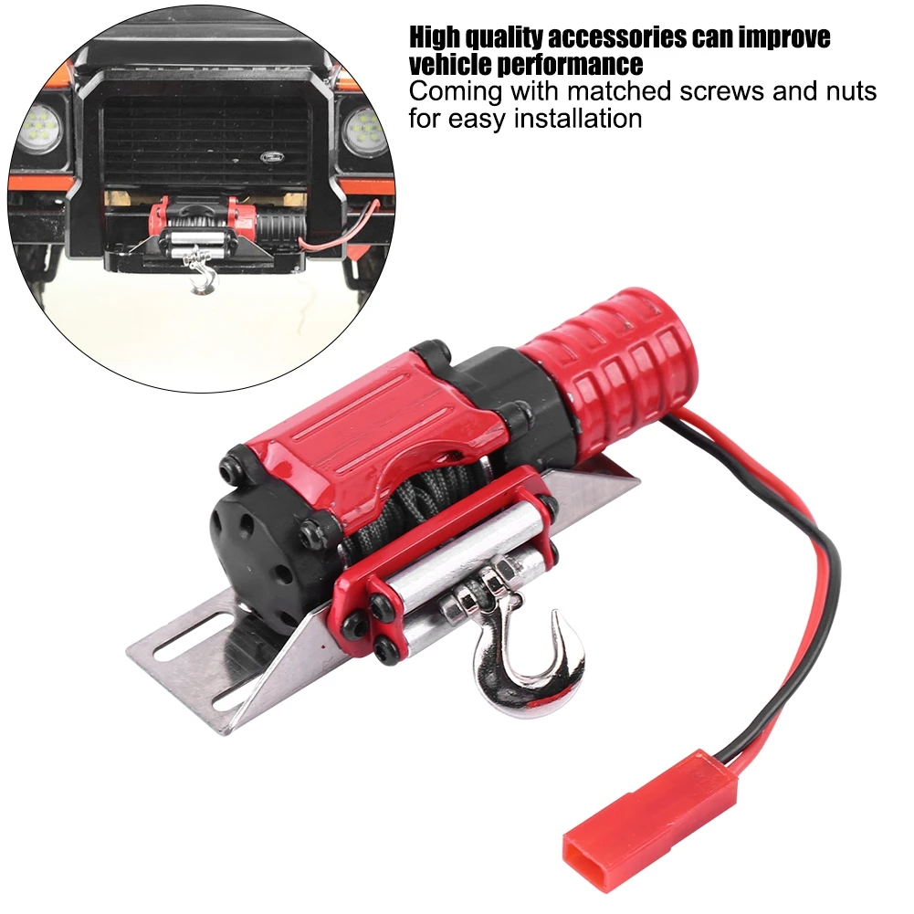 RC модель лебедки аксессуар для автомобиля имитация двигателя Лебедка TRAXXAS SCX10 1/10