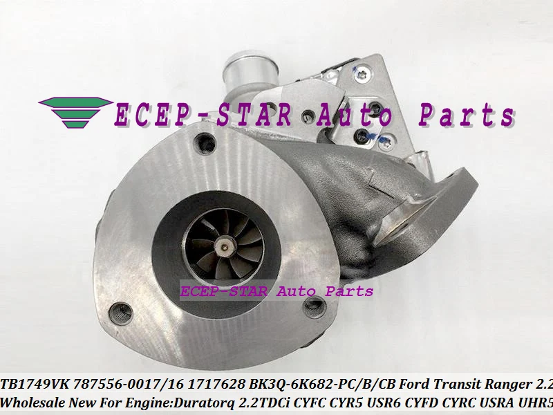 GTB1749VK 787556 854800 0017 0016 BK3Q6K682PB BK3Q 6K682 PB для Ford Transit Ranger Duratorq 2.2L TDCi CYFC CYR5|Воздухозаборники|