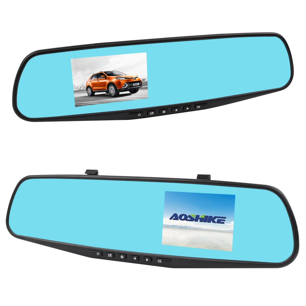 AOSHIKE 3 5 дюймовый сенсорный HD 720 P Автомобильный Зеркало заднего вида Регистраторы