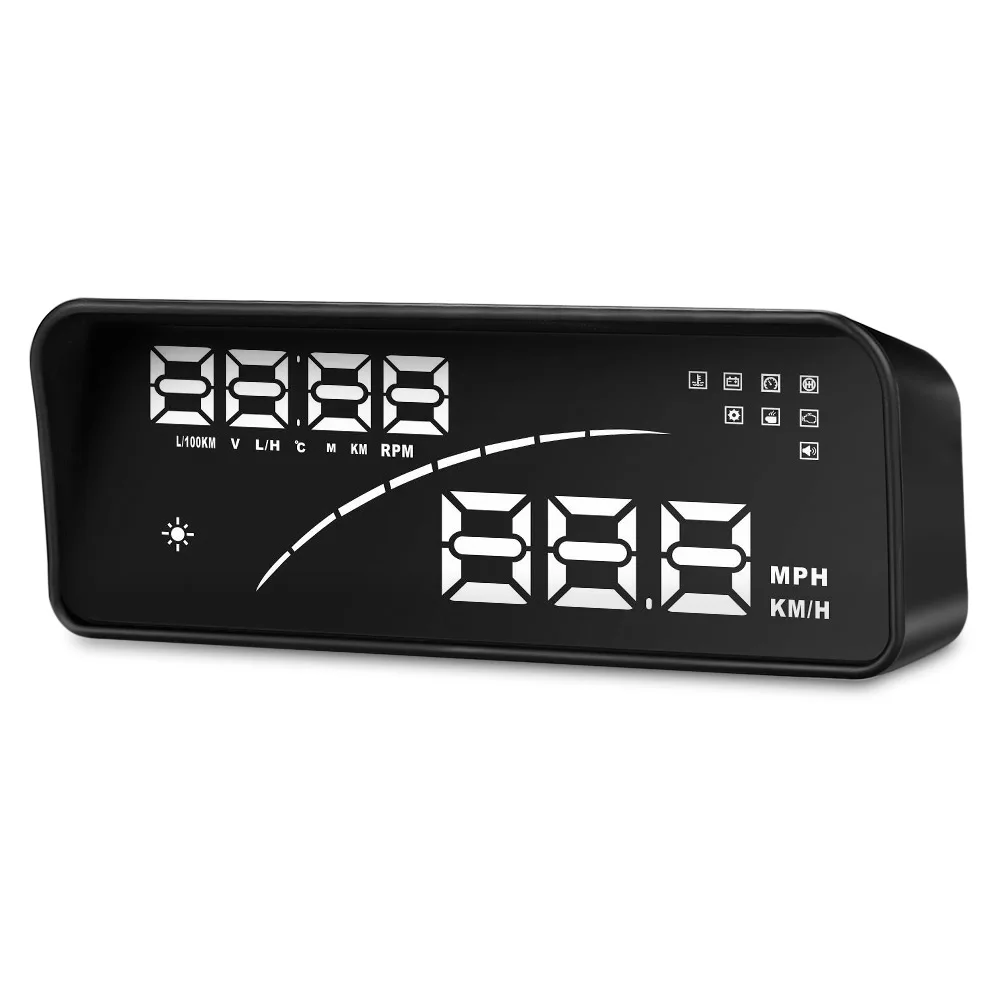 P9 Head Up дисплей автомобиля OBDII EUOBD Smart Digital Meter HUD сдвиг напоминание расход топлива