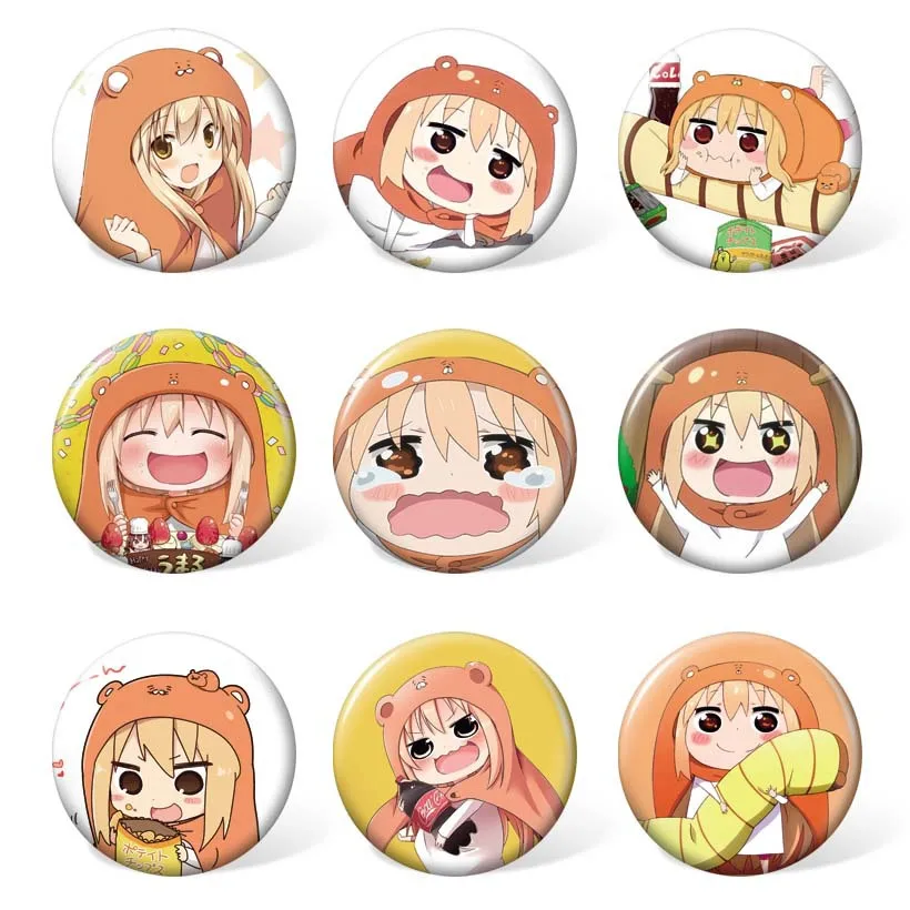 9 шт./лот аниме Himouto Umaru chan значки игрушки брошь модель булавки для подарков размер