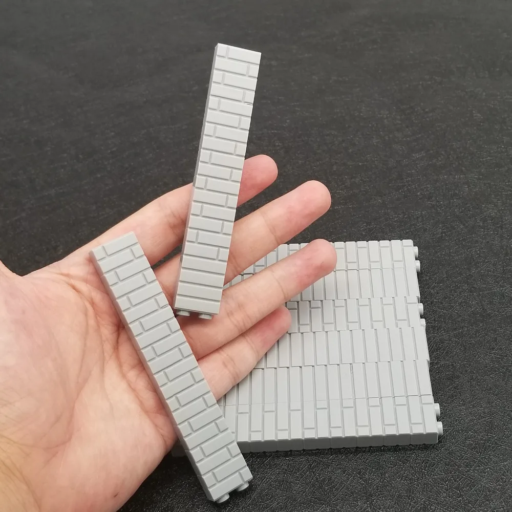 50 шт./компл. 1x2 серый цвет кирпичная стена город игрушки MOC аксессуары DIY