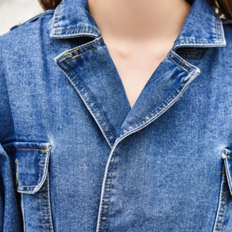 

Spring Women Retro Denim Jumpsuit Streetwear dancing One Piece Coveralls Female Loose BF Wind Jeans Rompers Casual Overalls 9213