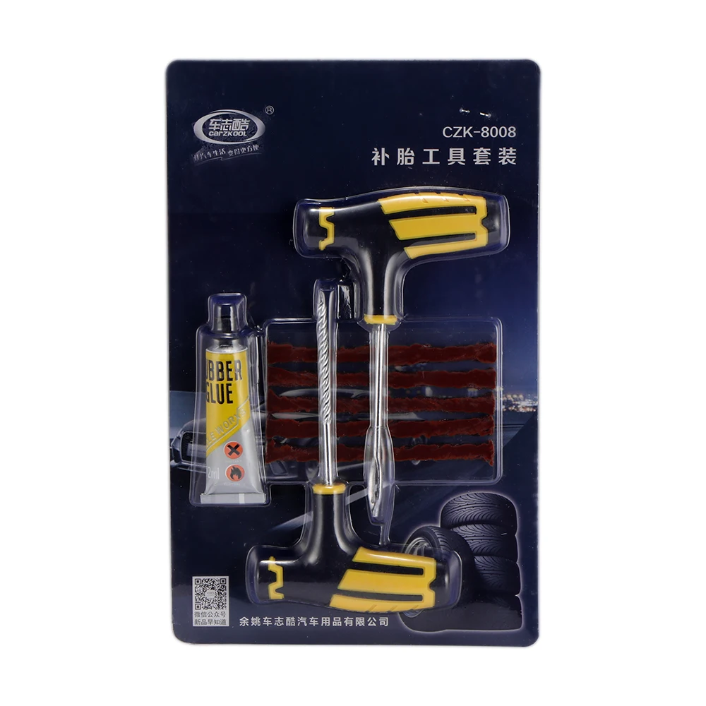 Tire Repair Tools Kit 6Pcs Car Accessories Auto Bike Tubeless Tyre Puncture Plug Hand | Инструменты