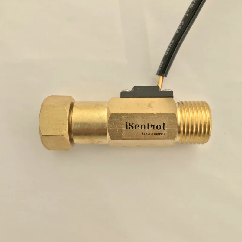 USC-HS21TF Ultisolar Hall Effect Flow Sensor Water 1-30L/min BSP G1/2&quot Threaded End 1% Repeat error Turbine flowmeter with Union |
