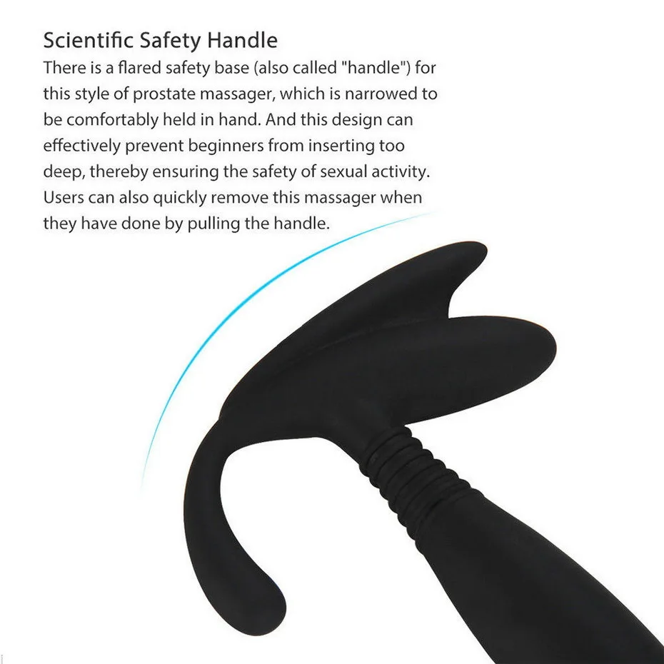 HIMALL силиконовый мужской массажер простаты с дистанционным управлением 7