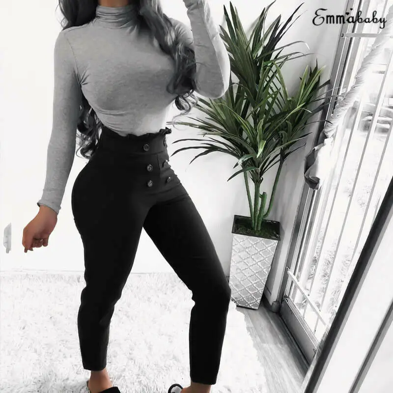 Модные женские узкие леггинсы с высокой талией кожаные брюки|Брюки| |