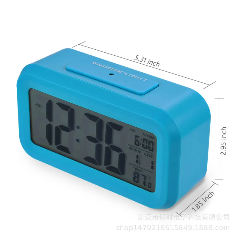 Temperature Edition Clever Clock Mute Electronics Light Snooze Fashion Led | Дом и сад