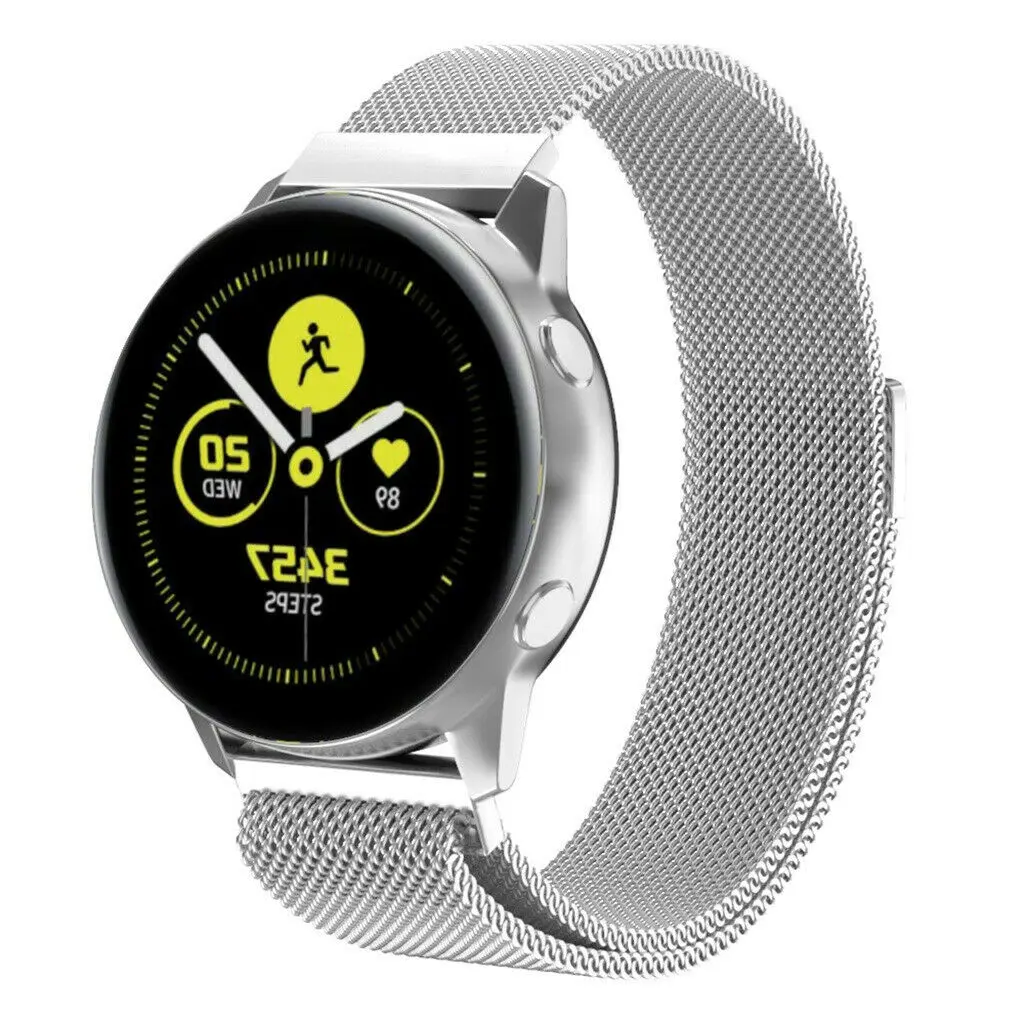 Миланский ремешок для Galaxy Watch активная замена нержавеющая сталь модный мужчин и