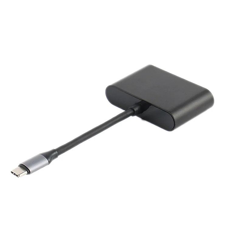 Лучшие предложения USB C к HDMI 4K VGA адаптер 3 1 Type USB-C видео конвертеры для 2017 Новый Macbook