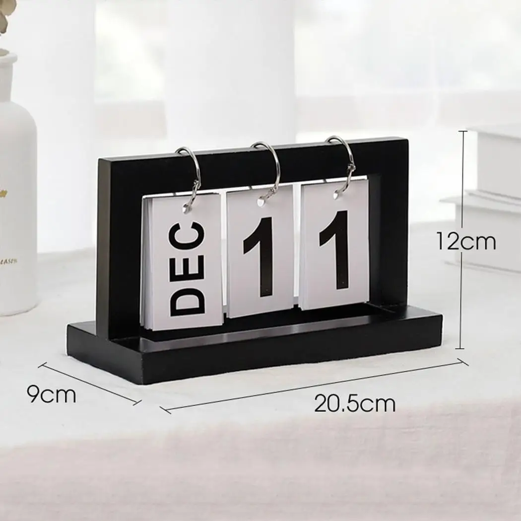 Стол деревянный флип месяц дата декоративное украшение календарь подходит для