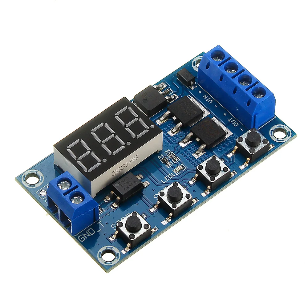 LEORY DC 5V 36V цикл запуска переключатель задержки времени двойной MOS Модуль платы