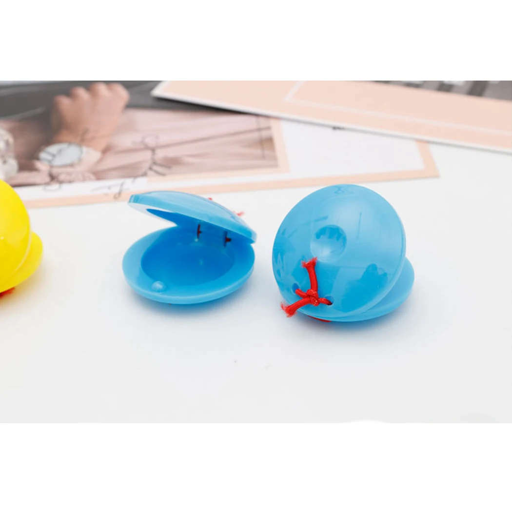 24 шт перкуссионный инструмент разные цвета пальчиковые кастанеты музыкальные