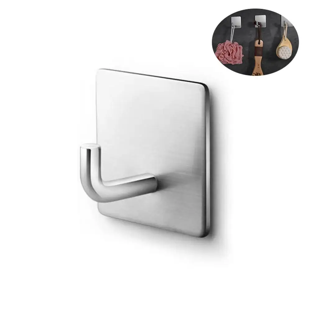 3 м клейкая кухонная настенная дверь из нержавеющей стали крючок вешалка крючки