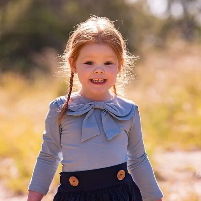 Футболки для маленьких девочек хлопковая Футболка принцессы с длинными рукавами