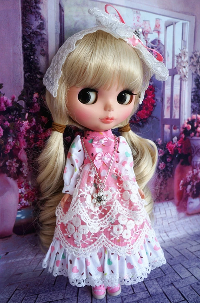 [Wamami] 1 шт. 92 # платье ручной работы в виде РОЗОВОГО СЕРДЦА для куклы Pullip | Игрушки и