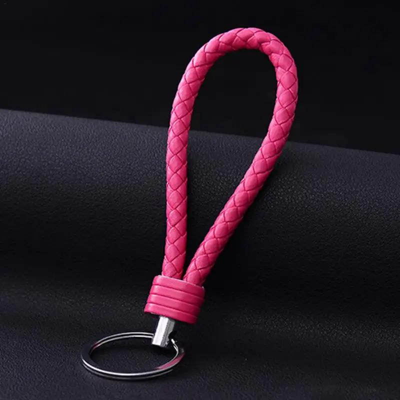 2019 простой брелок ручной работы вязаный автомобильный кожаный цинковый сплав