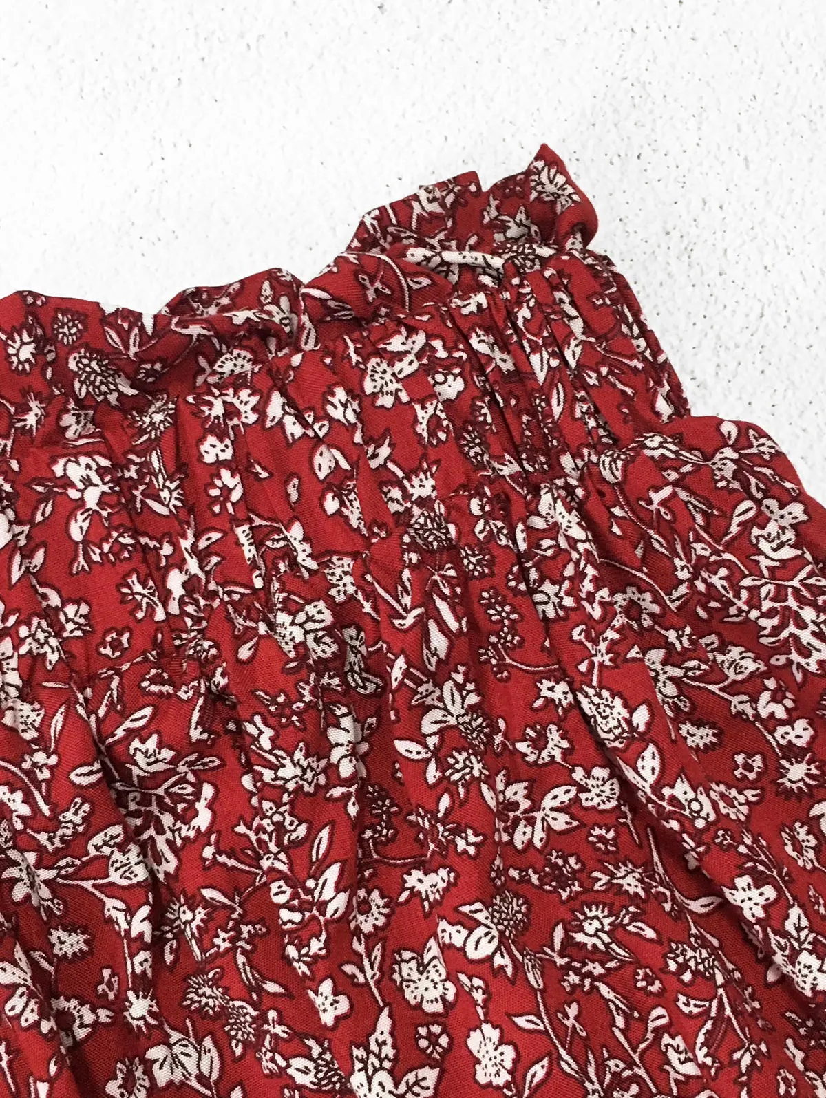 ZAFUL Smocked Floral Print Top And Skirt Women Set Clothing Summer Off The Shoulder Short Sleeves Ruffles Crop Skirts Suit |