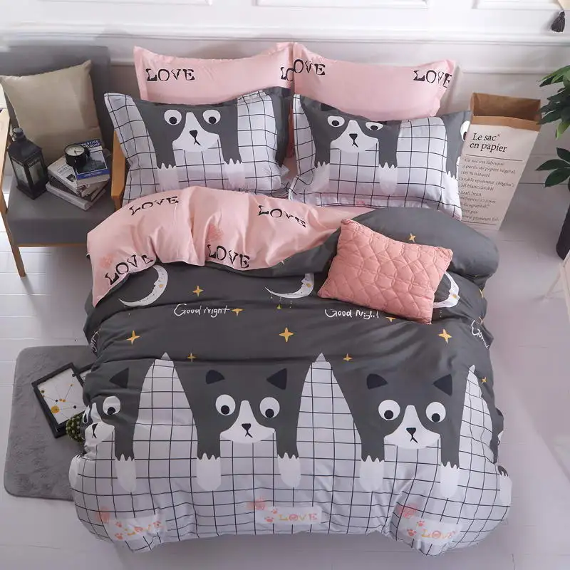 

Home Home Bedding Sets stripes Soft duvet Cover Bed Set pillowcase King size Queen double Full 4pcs Twin 3pcs27
