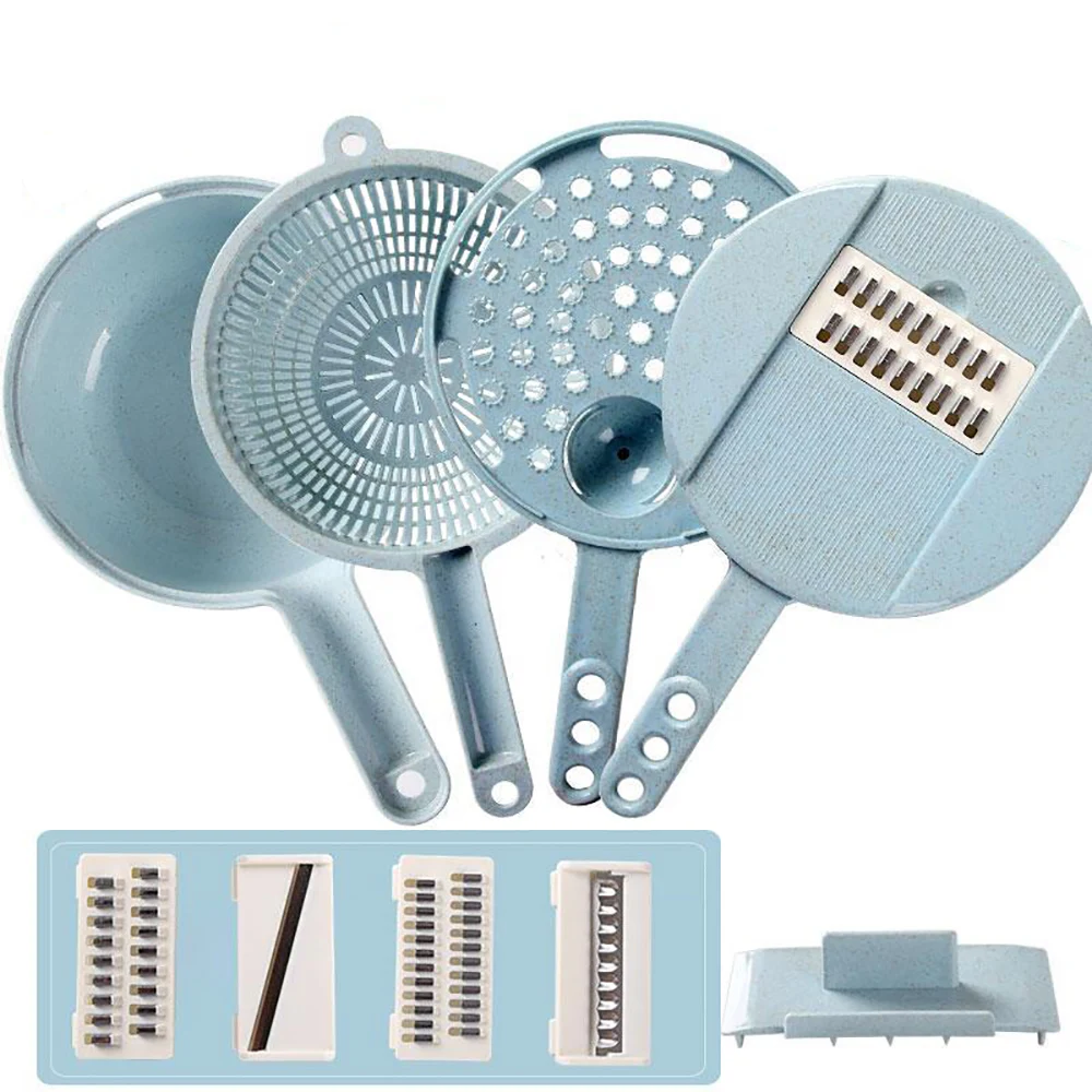 Multifunction Quick Done Slicer Vegetable Cutter Stainless Steel Blade Manual Potato Onion Peeler Carrot Grater Dicer Household | Дом и сад