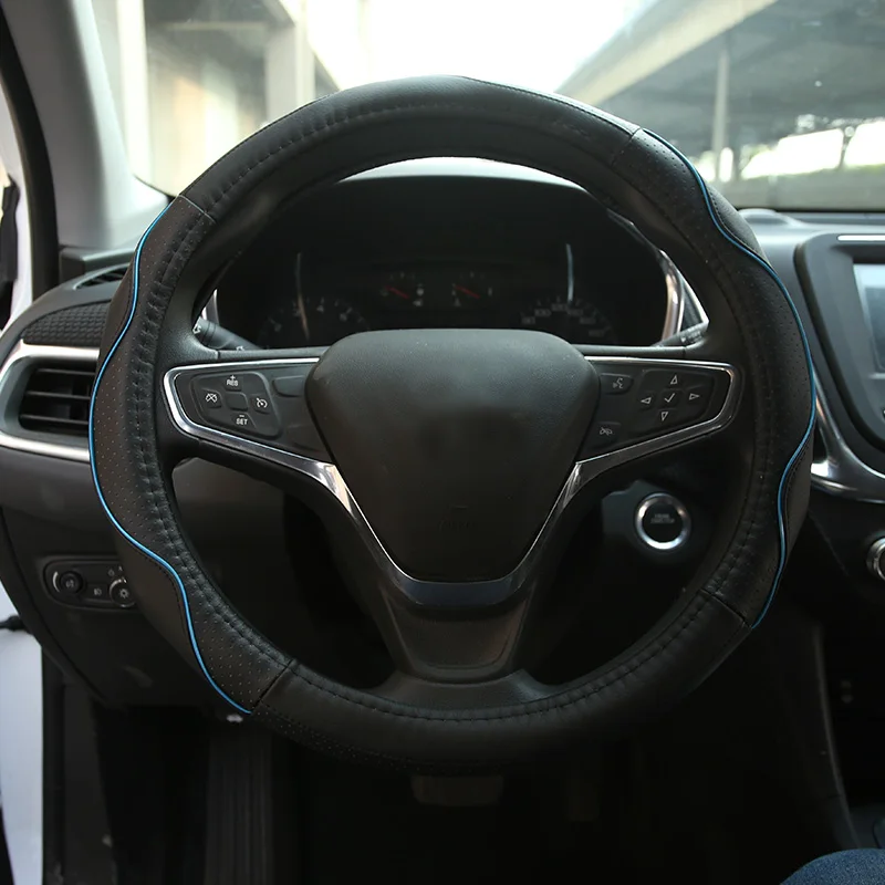 Защитный чехол для рулевого колеса 38 см из искусственной кожи аксессуары Ford C Max