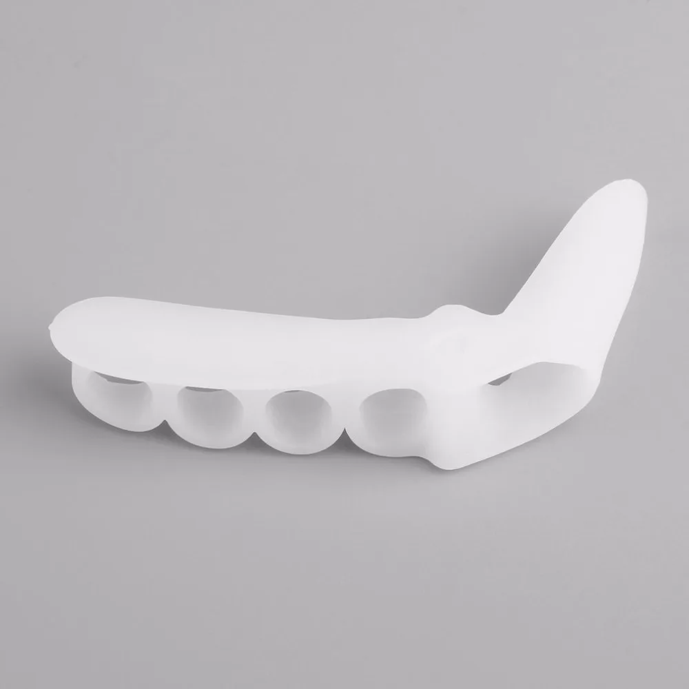 1 Paar Siliconen Teen met 5 Gaten Voeten Zorg Bretels Ondersteunt Gereedschap Bunion Guard Voet Hallux Valgus Hot Nieuwe |
