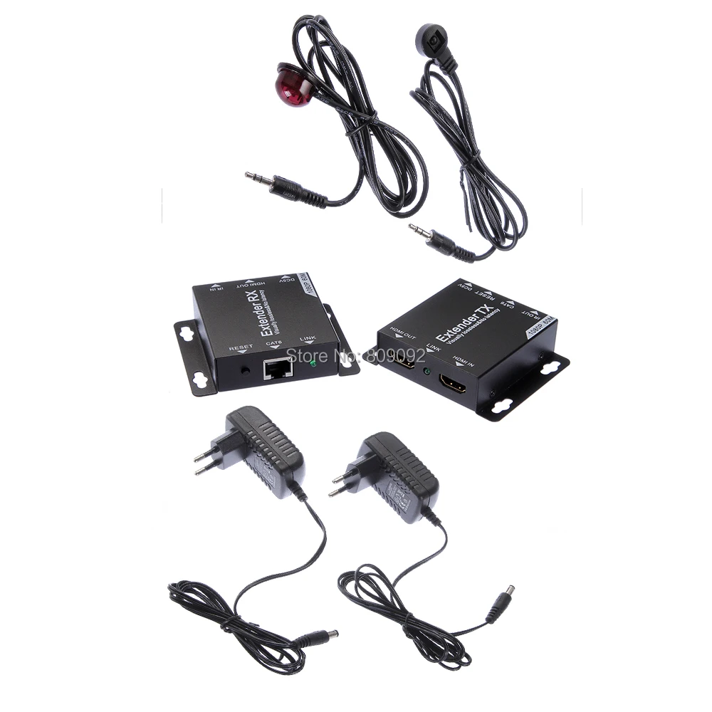 Удлинитель HDMI 60 м RJ45 передатчик TX/RX с ИК по CAT6 Cat7 сетевой Ethernet Кабель поддержкой 1 3