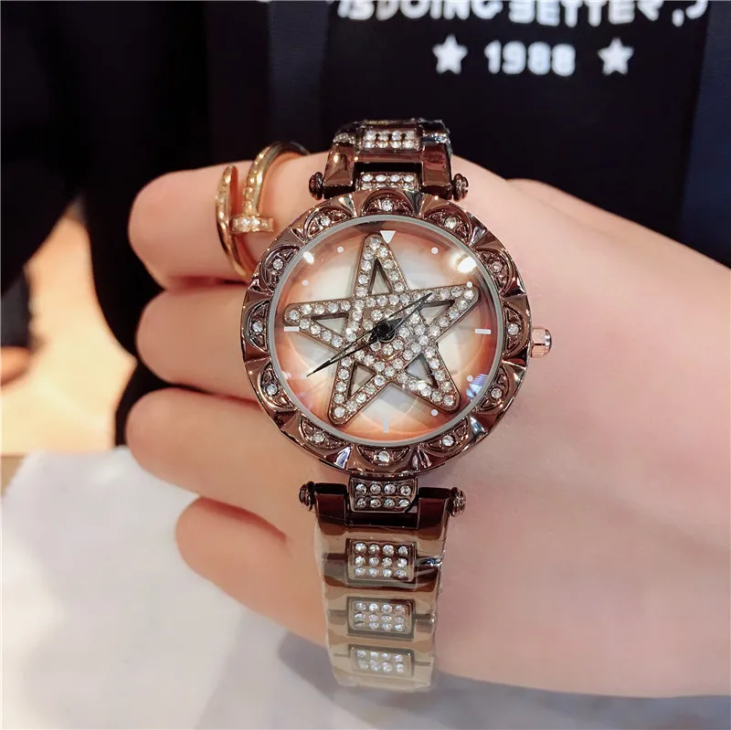 Женские кварцевые часы со стальным браслетом 5 цветов | Наручные