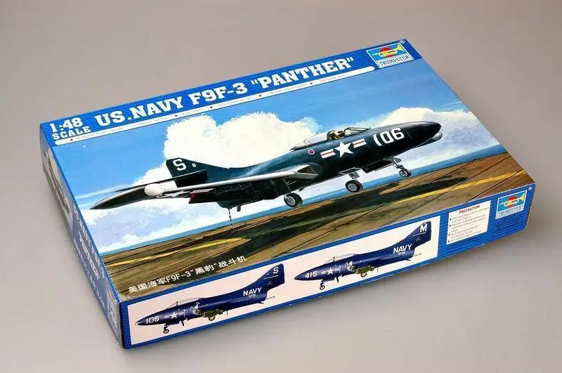 F9F 3 пантера Trumpeter 1/48 02834 ВМС США|Наборы для сборки моделей| |