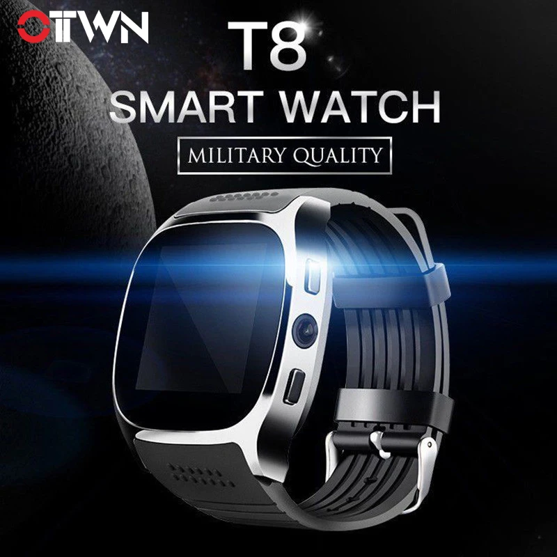Ottwin T8 Bluetooth Смарт часы спортивные фитнес трекер sd карта sim телефонный Шагомер