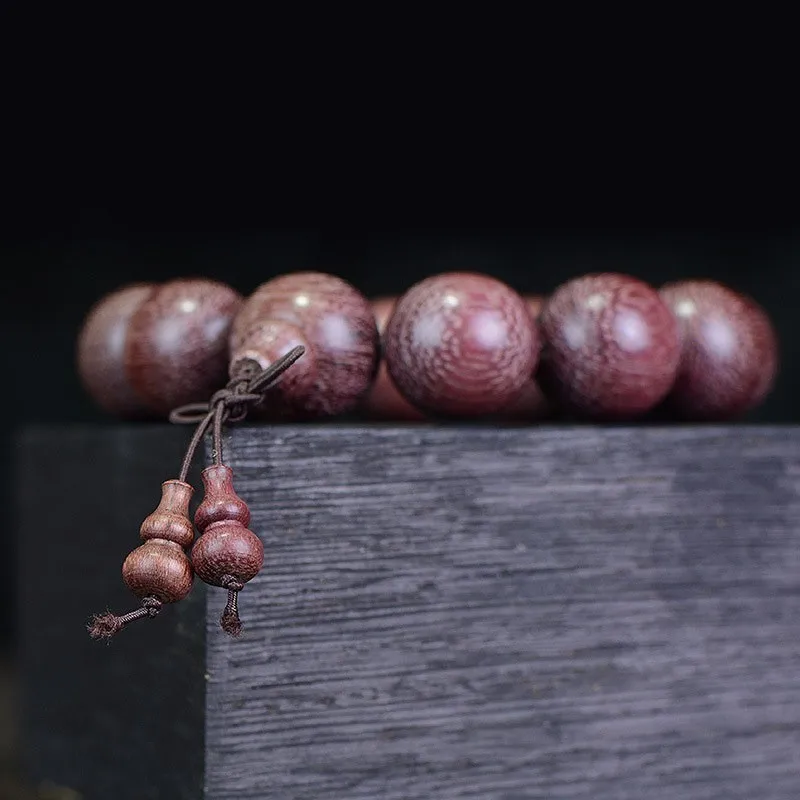 AURAREIKI Violetwood натуральный буддийский деревянный браслет из бисера для йоги